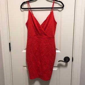 red bodycon dress